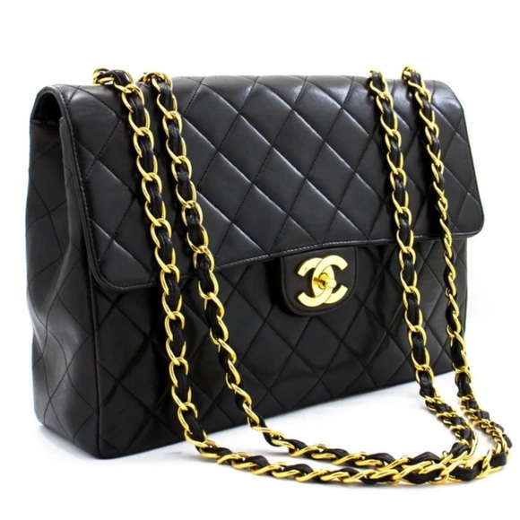 Chanel Jumbo 11.8” ❤️Lambskin❤️A Dream Bag❤️amazing 9/10 cond !! Box Duster Card - Picture 4 of 16